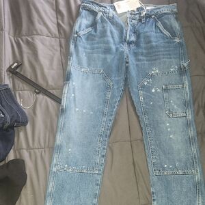 NWT Frame Denim Le Slouch Carpenter Utility Jeans